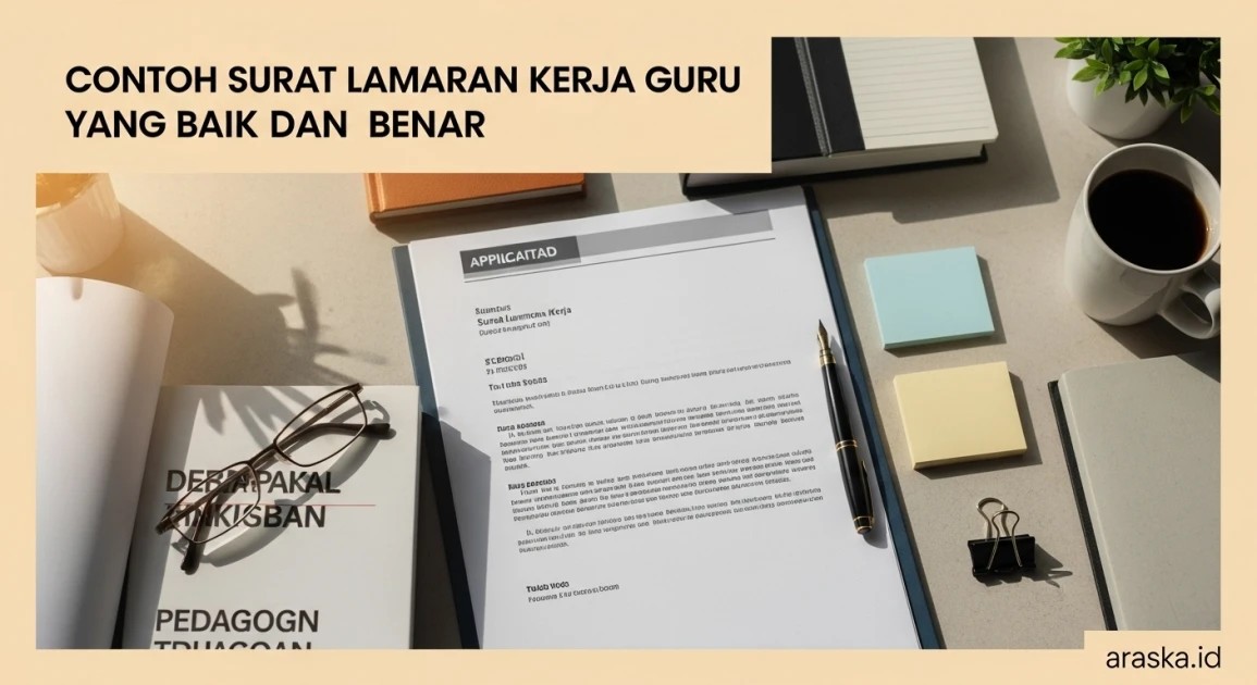 Contoh Surat Lamaran Kerja Guru yang Baik dan Benar (Lengkap + Tips)
