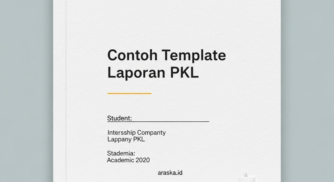 Template Laporan PKL: Struktur, Format, dan Contoh Lengkap