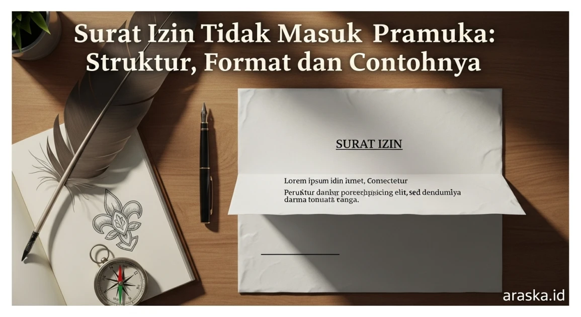 Surat Izin Tidak Masuk Pramuka: Struktur, Format, dan Contohnya