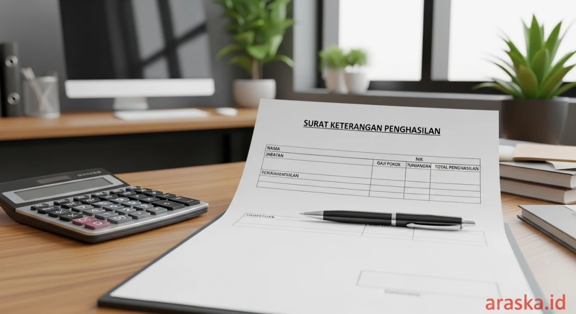 Contoh Surat Keterangan Penghasilan: Format, Fungsi, dan Cara Membuatnya