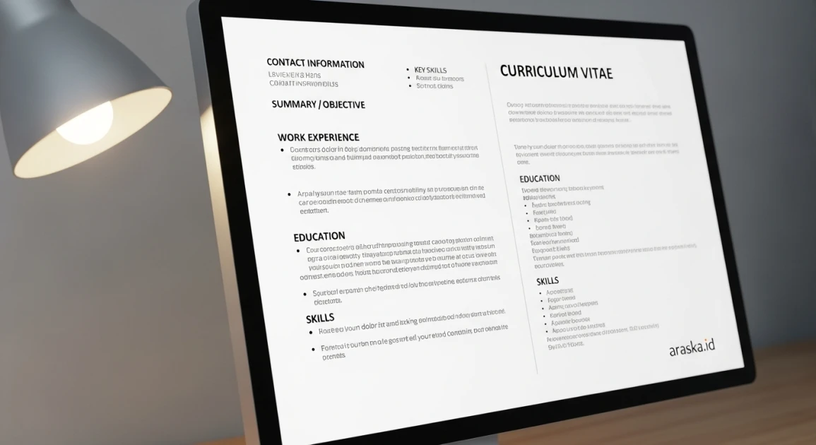 Contoh CV ATS-Friendly agar Mudah Dibaca HRD