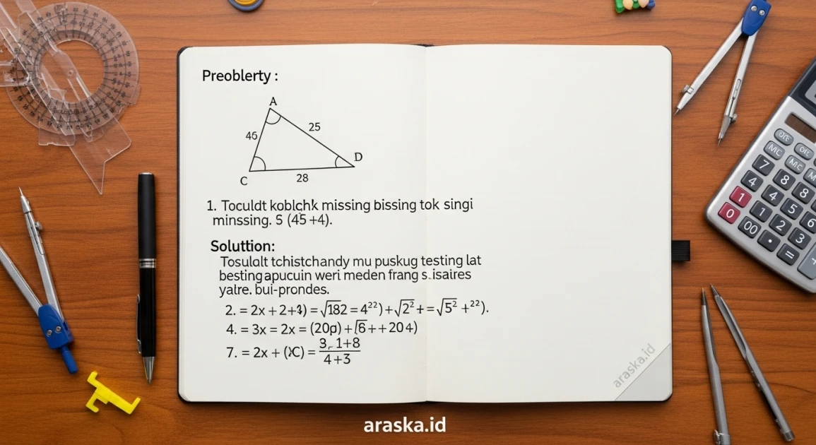 Contoh Tugas Sekolah Matematika dengan Soal dan Pembahasan