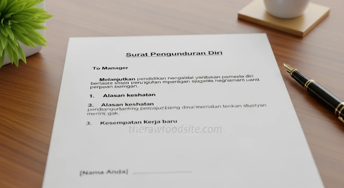 Contoh Surat Pengunduran Diri untuk Berbagai Alasan: Pendidikan, Kesehatan, atau Pekerjaan Baru