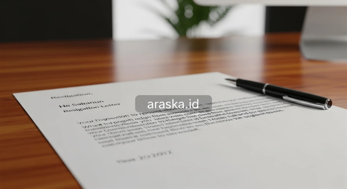 Contoh Surat Pengunduran Diri dari Jabatan yang Baik dan Benar