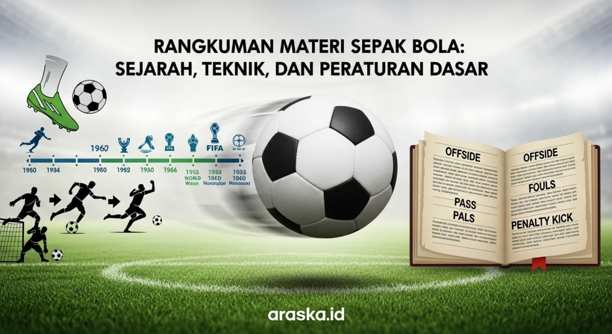 Rangkuman Materi Sepak Bola: Sejarah, Teknik, dan Peraturan Dasar