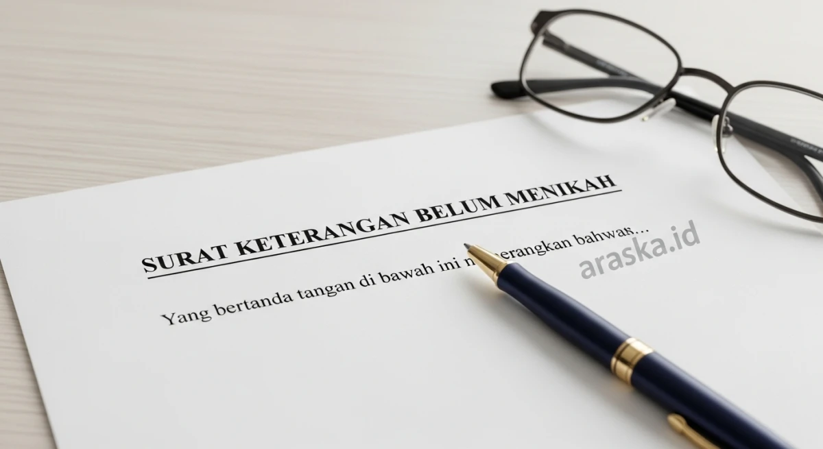 Contoh Surat Keterangan Belum Menikah yang Resmi dan Benar