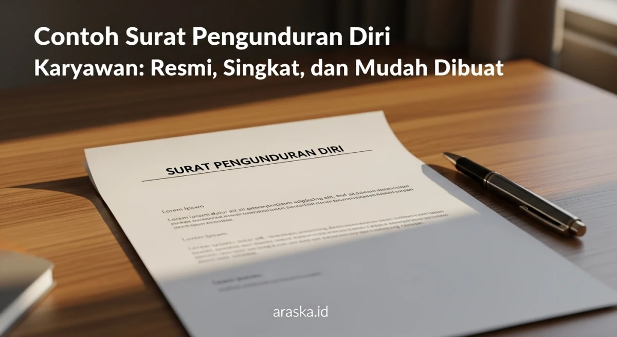 Contoh Surat Pengunduran Diri Karyawan: Resmi, Singkat, dan Mudah Dibuat