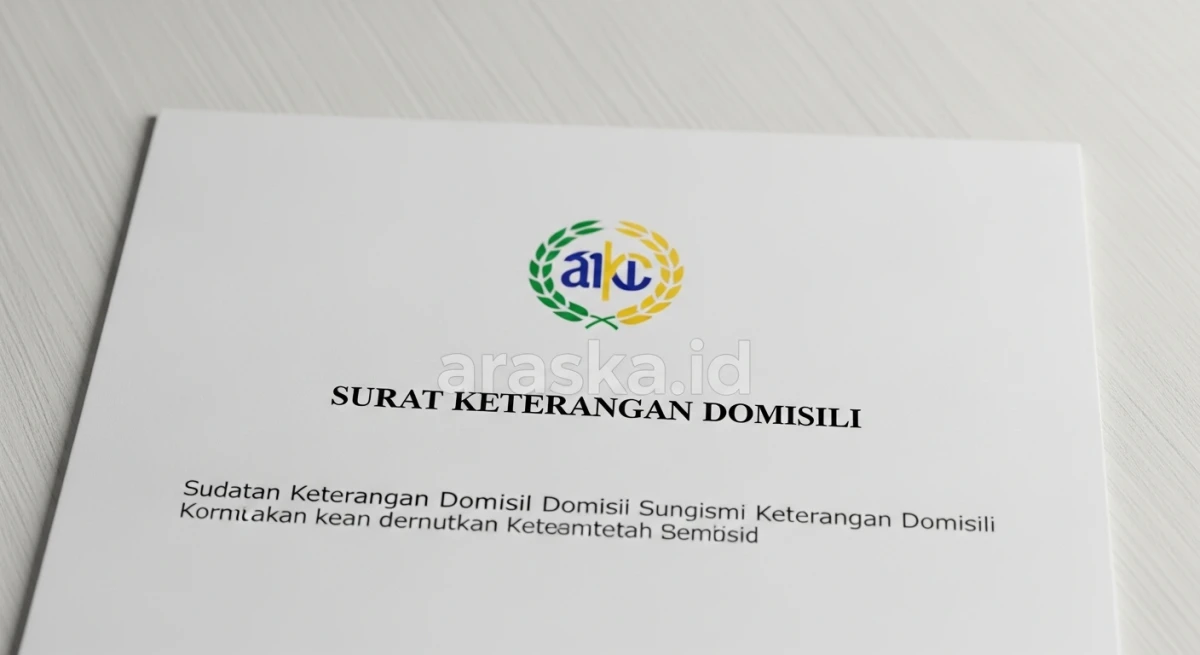 Contoh Surat Keterangan Domisili yang Benar dan Resmi