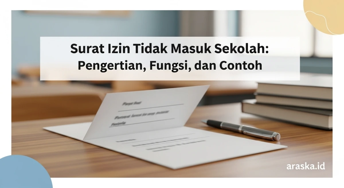 Surat Izin Tidak Masuk Sekolah: Pengertian, Fungsi, dan Contoh