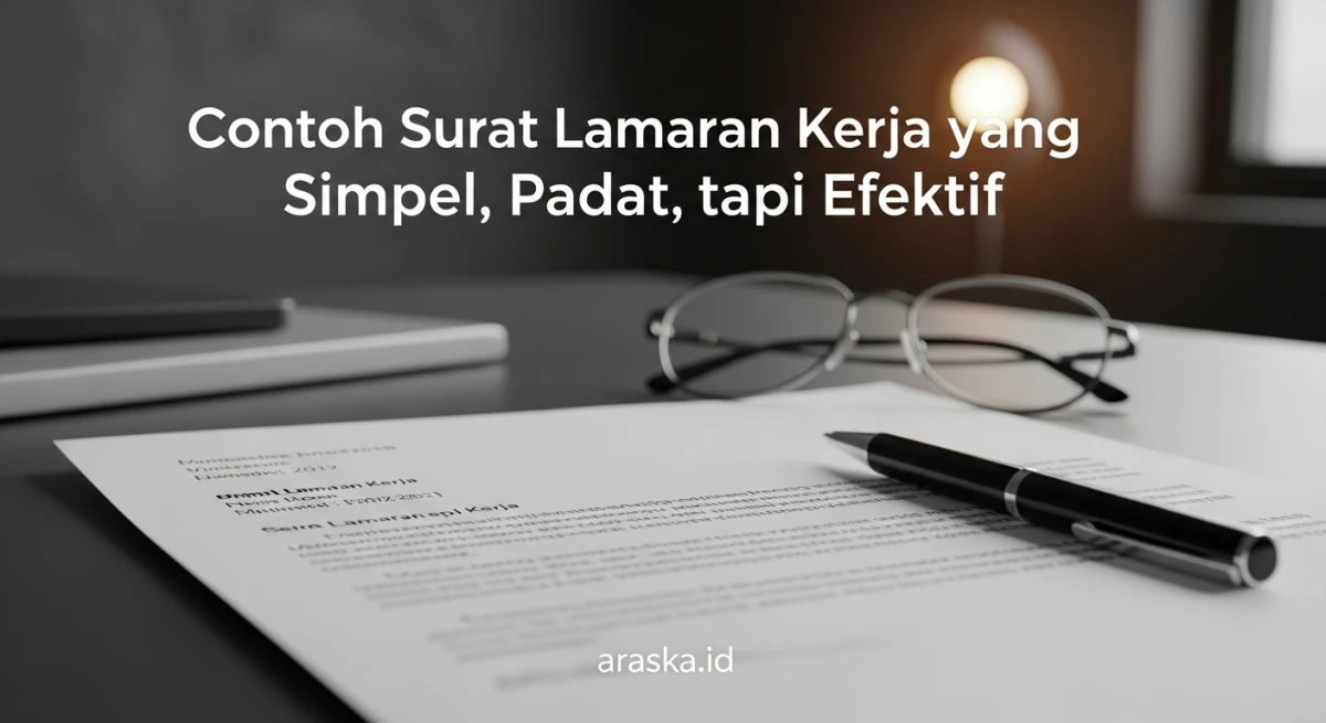 Contoh Surat Lamaran Kerja yang Simpel, Padat, tapi Efektif