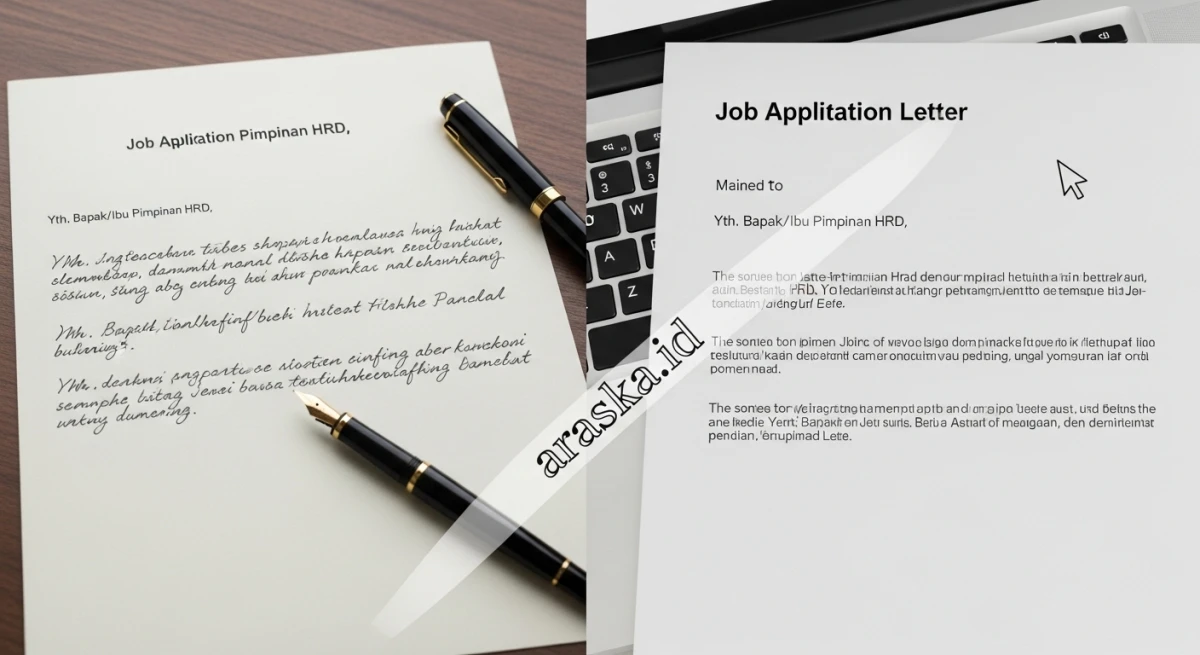 Contoh Surat Lamaran Kerja Tulis Tangan & Ketikan, Lengkap!