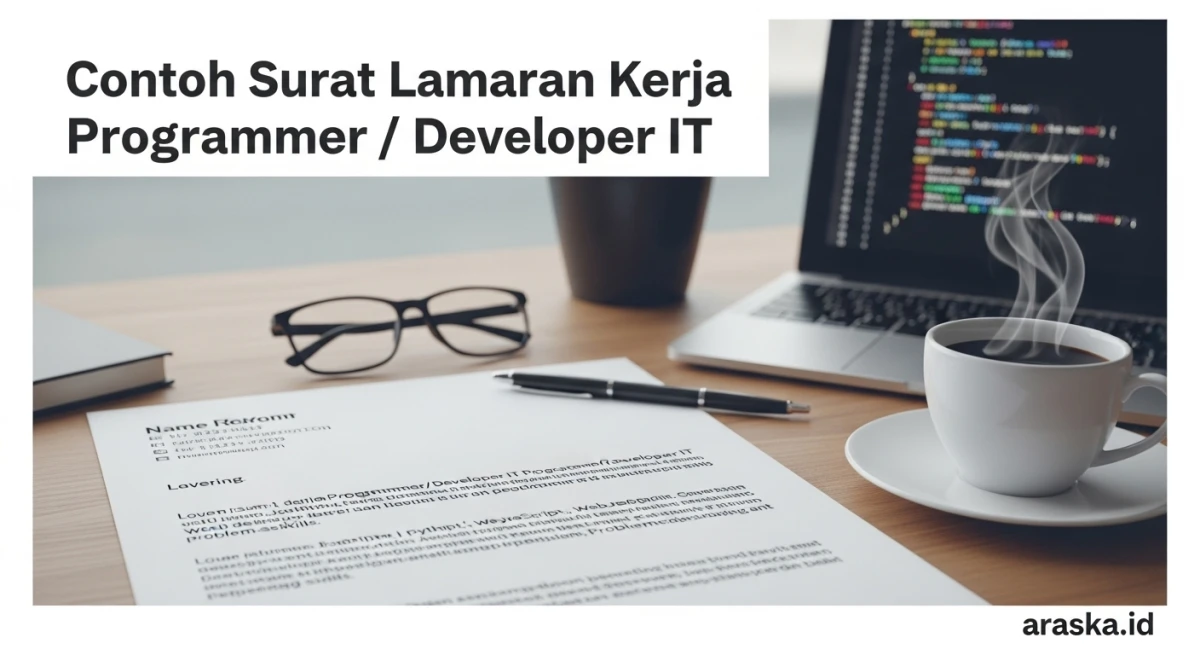 Contoh Surat Lamaran Kerja Programer / Develover IT