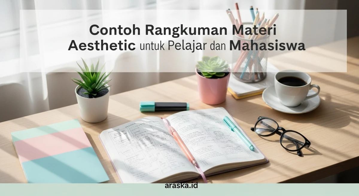 Contoh Rangkuman Materi Aesthetic untuk Pelajar dan Mahasiswa