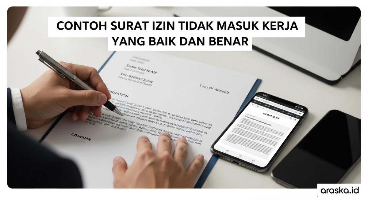 Contoh Surat Izin Tidak Masuk Kerja yang Baik dan Benar