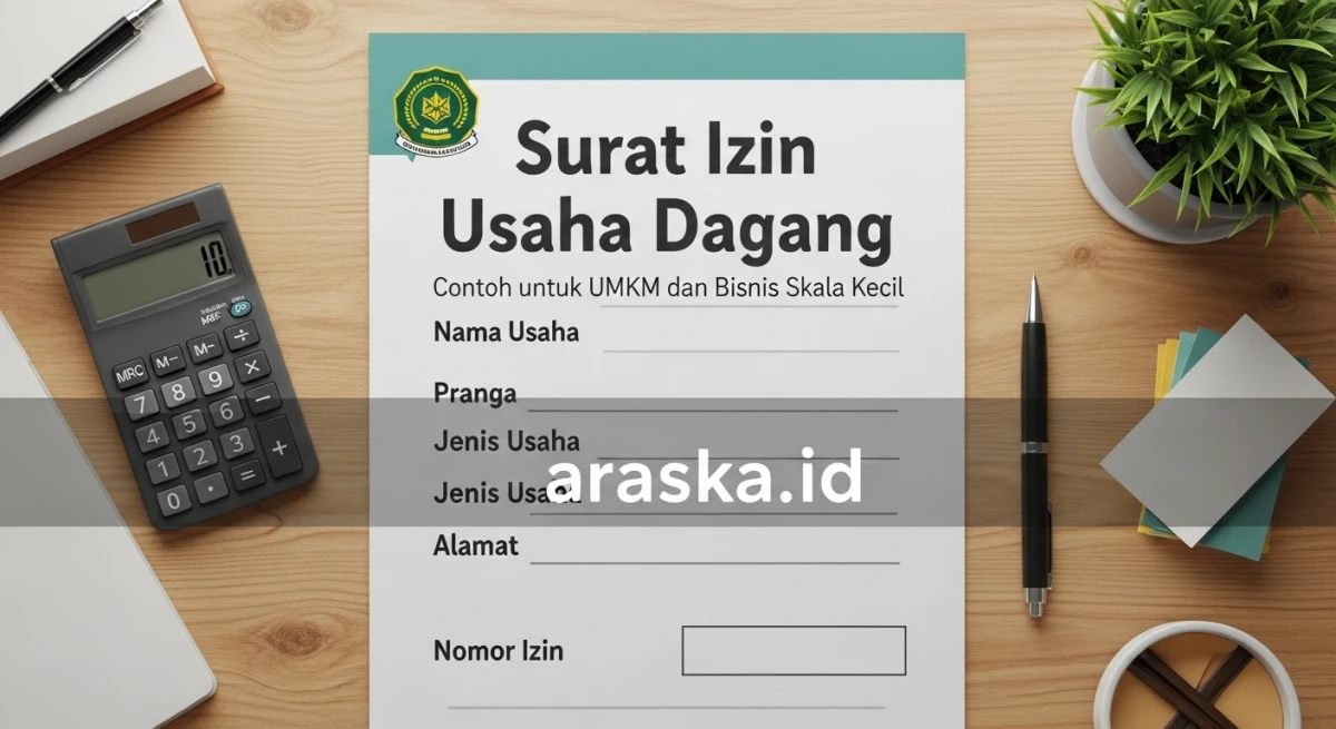 Contoh Surat Izin Usaha Dagang untuk UMKM dan Bisnis Skala Kecil
