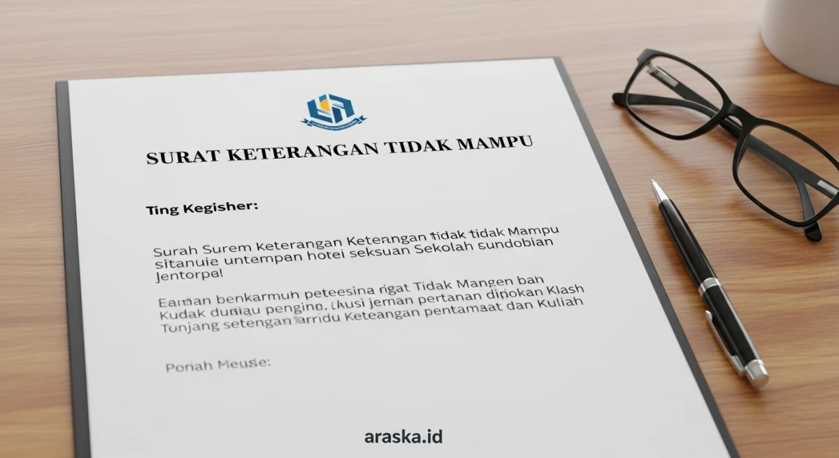 Contoh Surat Keterangan Tidak Mampu untuk Sekolah dan Kuliah
