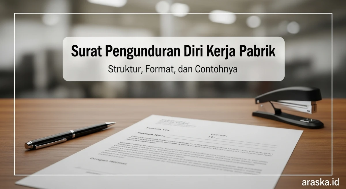Surat Pengunduran Diri Kerja Pabrik: Struktur, Format, dan Contohnya