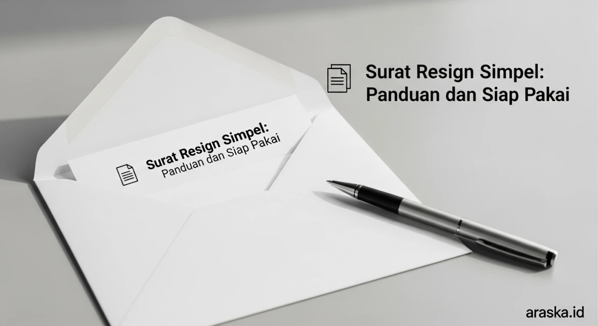 Surat Resign Simpel: Panduan dan Contoh Siap Pakai