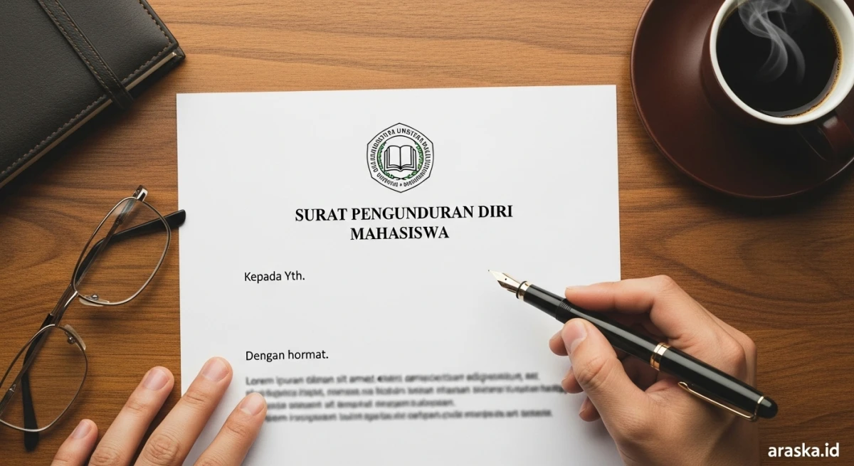 Contoh Surat Pengunduran Diri Kuliah Resmi Sesuai Etika Akademik
