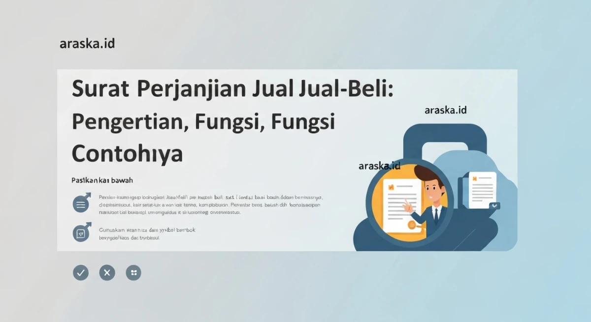 Surat Perjanjian Jual-Beli: Pengertian, Fungsi, dan Contohnya