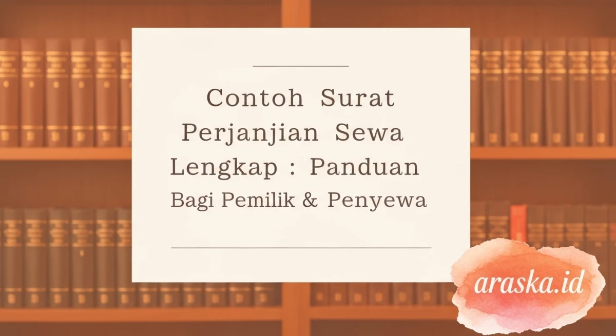Contoh Surat Perjanjian Sewa Ruko Lengkap: Panduan Bagi Pemilik & Penyewa