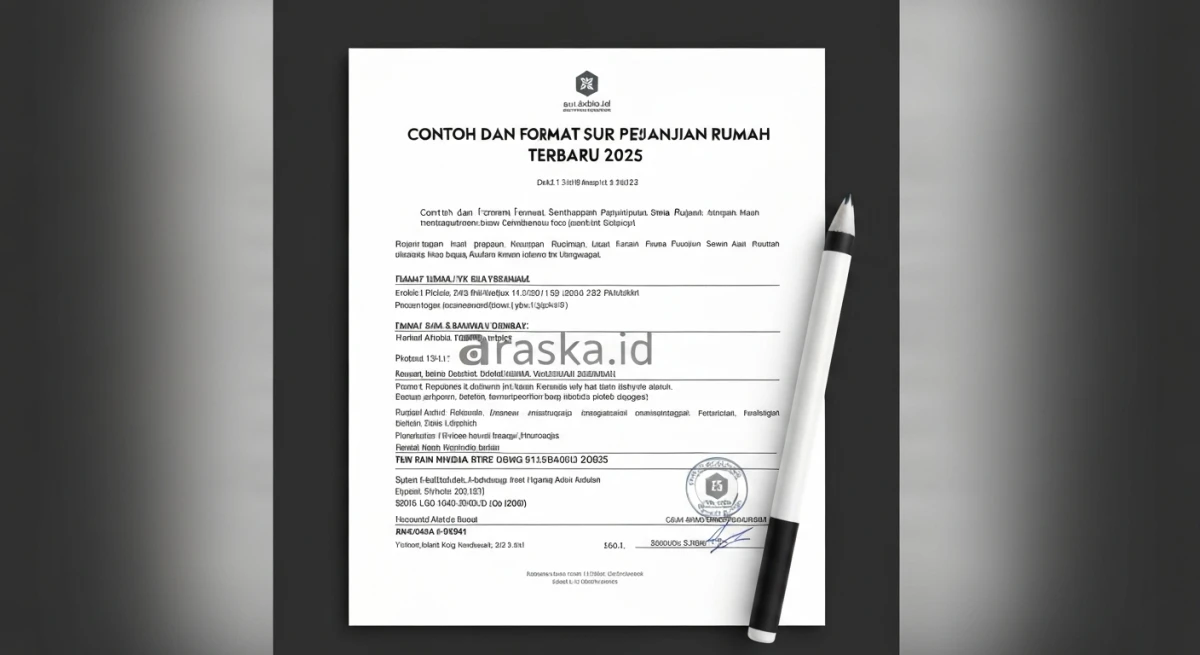 Contoh dan Format Surat Perjanjian Sewa Rumah Terbaru 2025