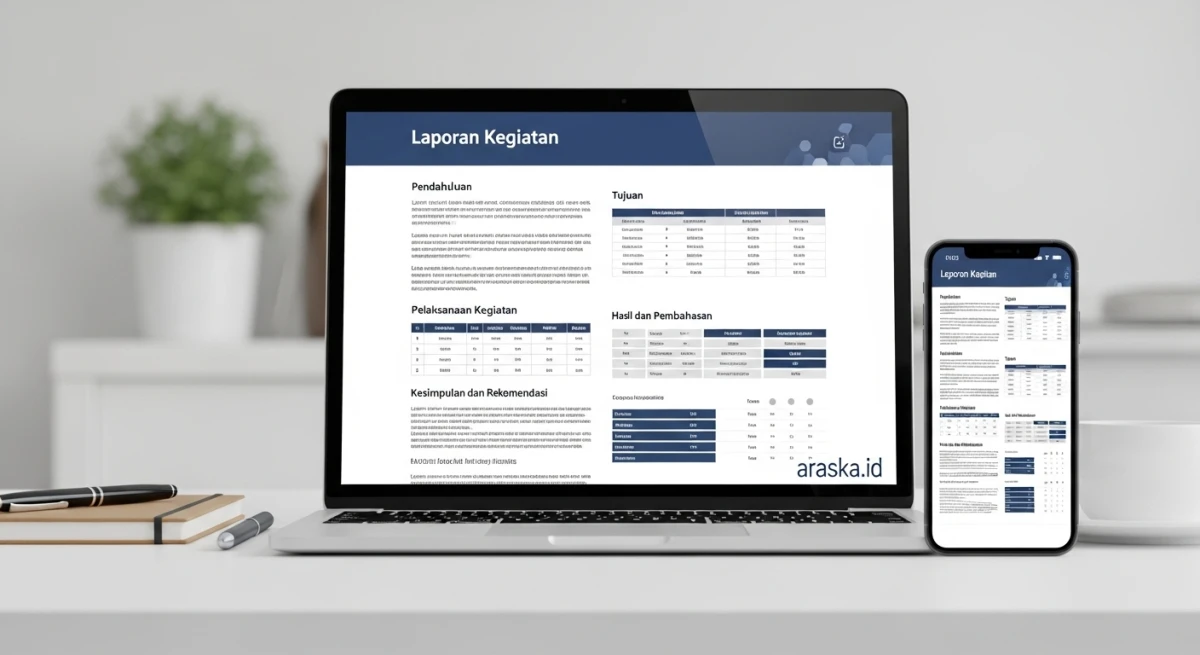 Contoh Template Laporan Kegiatan Lengkap dan Profesional