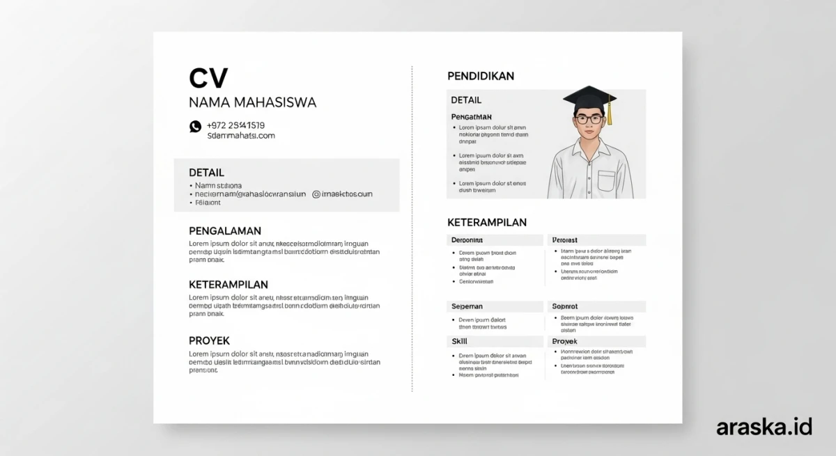Contoh CV Mahasiswa yang Profesional dan Mudah Dibuat