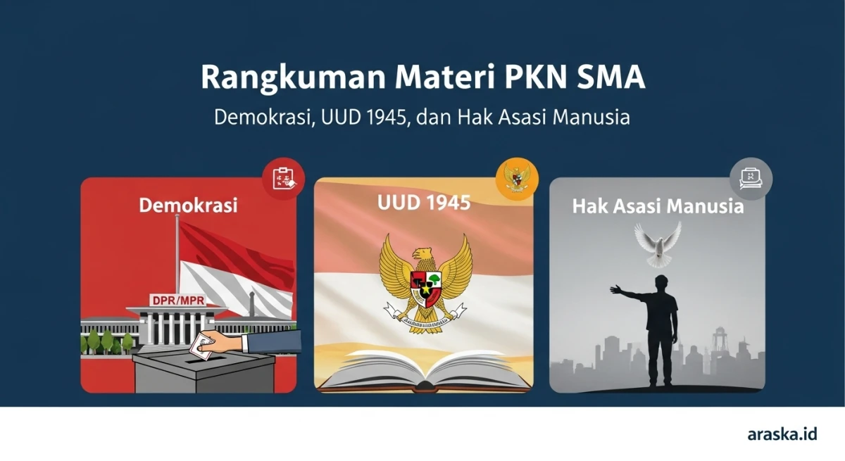 Rangkuman Materi PKN SMA: Demokrasi, UUD 1945, dan Hak Asasi Manusia