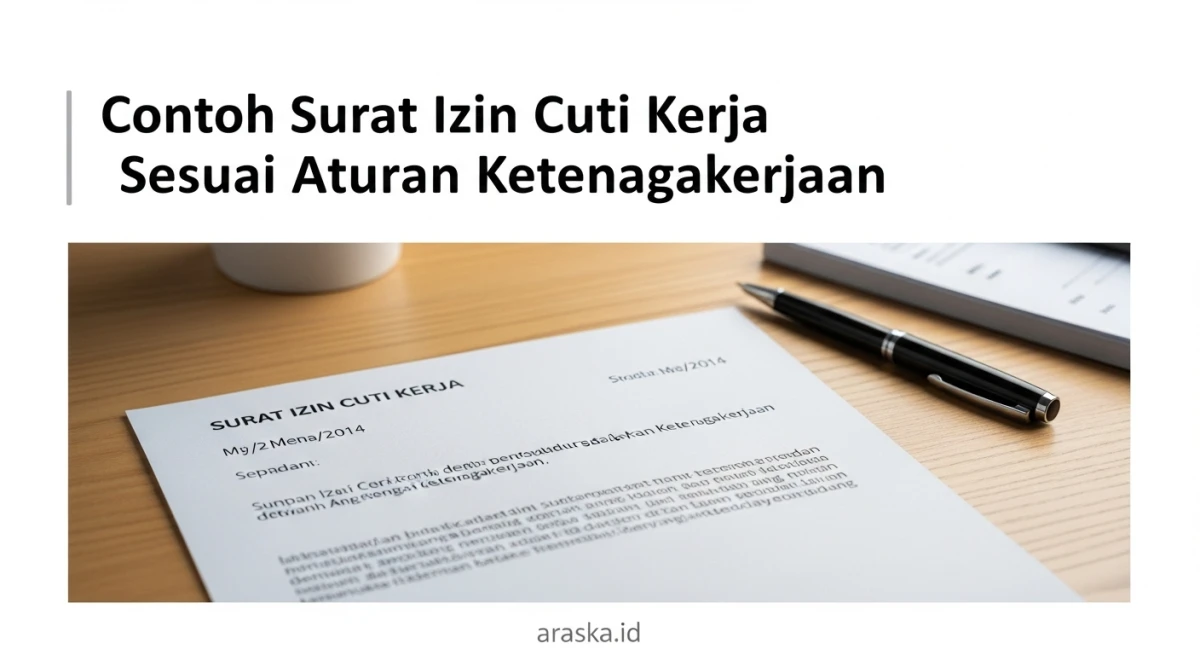 Contoh Surat Izin Cuti Kerja Sesuai Aturan Ketenagakerjaan