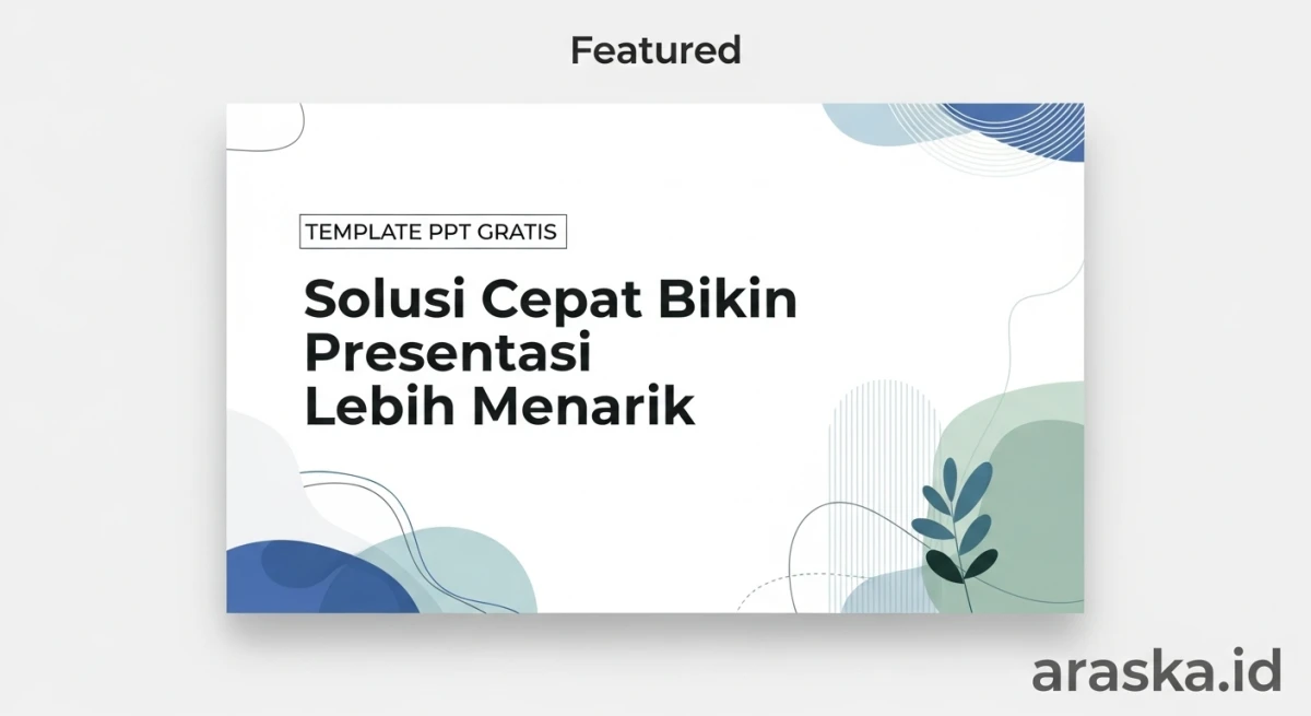 Template PPT Gratis: Solusi Cepat Bikin Presentasi Lebih Menarik