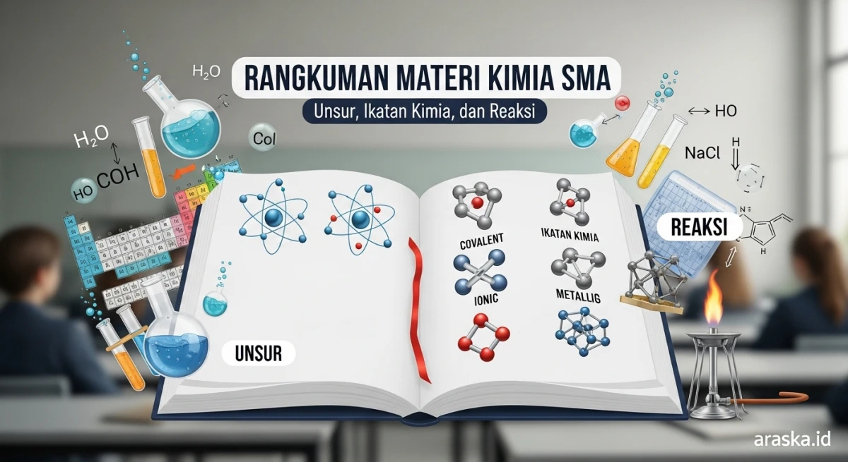 Rangkuman Materi Kimia SMA: Unsur, Ikatan Kimia, dan Reaksi