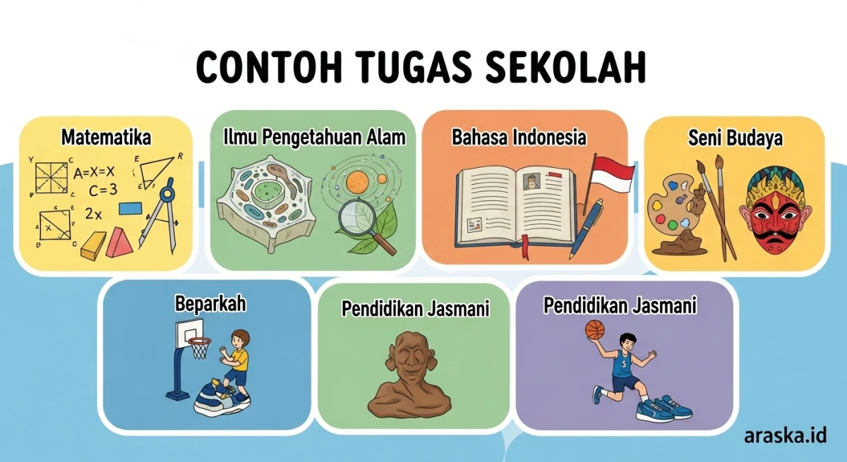 Contoh Tugas Sekolah dalam Bentuk Poster Edukatif