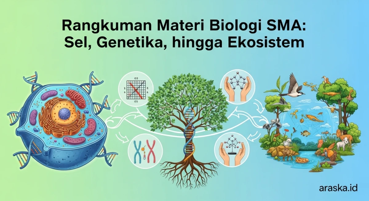 Rangkuman Materi Biologi SMA: Sel, Genetika, hingga Ekosistem