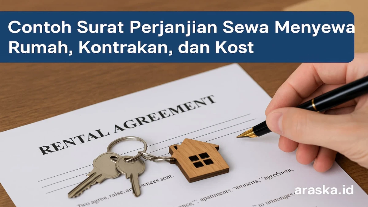 Contoh Surat Perjanjian Sewa Menyewa Rumah, Kontrakan, dan Kost