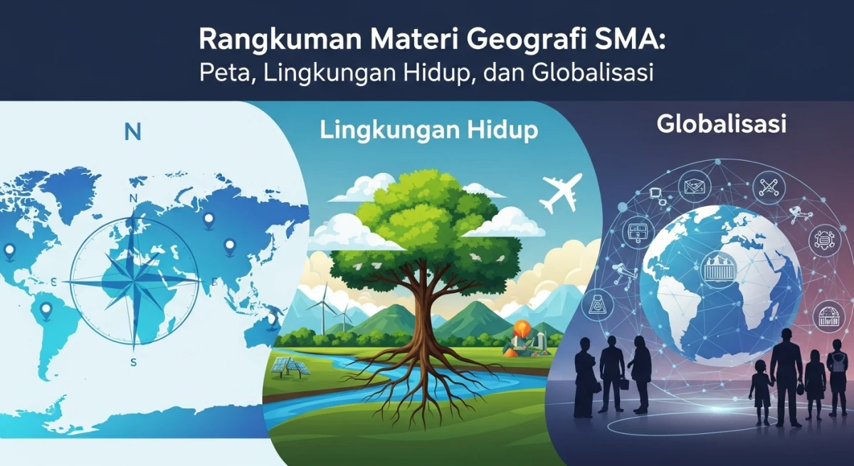 Rangkuman Materi Geografi SMA: Peta, Lingkungan Hidup, dan Globalisasi