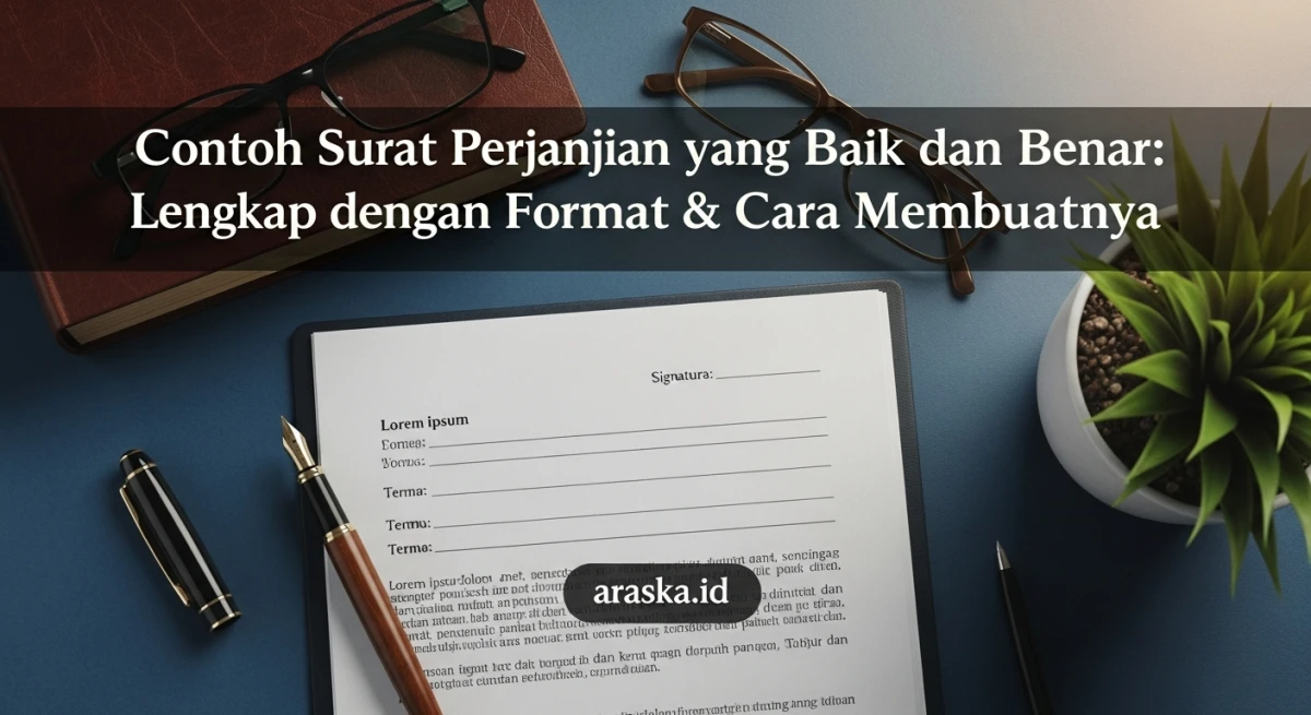 Contoh Surat Perjanjian yang Baik dan Benar: Lengkap dengan Format & Cara Membuatnya
