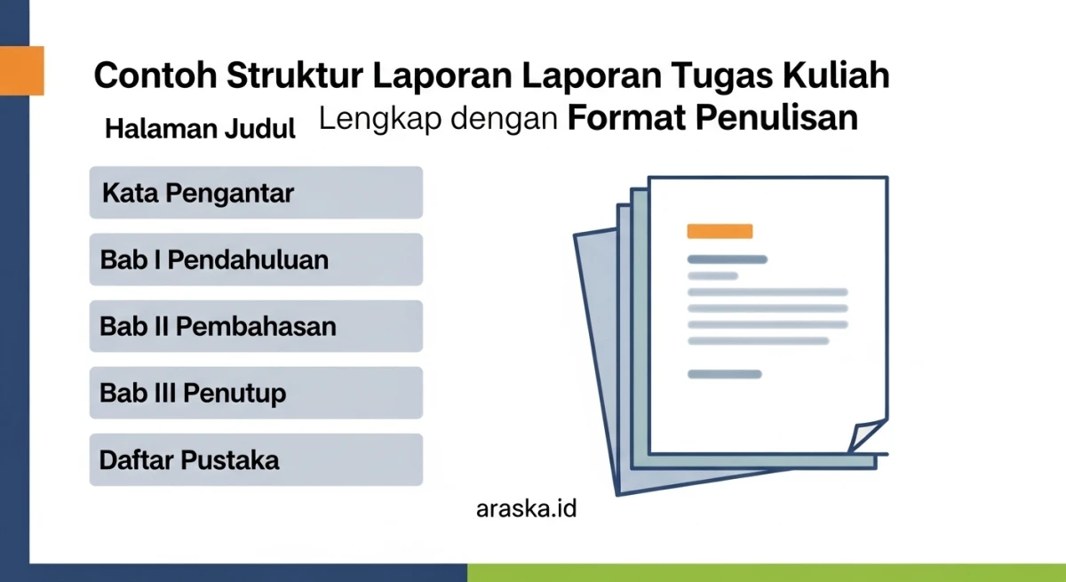 Contoh Struktur Laporan Tugas Kuliah Lengkap dengan Format Penulisan