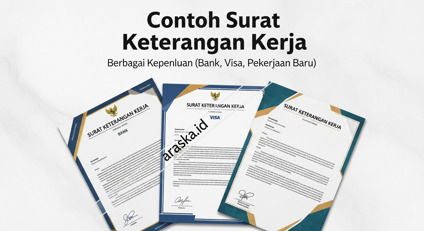Contoh Surat Keterangan Kerja Berbagai Keperluan (Bank, Visa, Pekerjaan Baru)