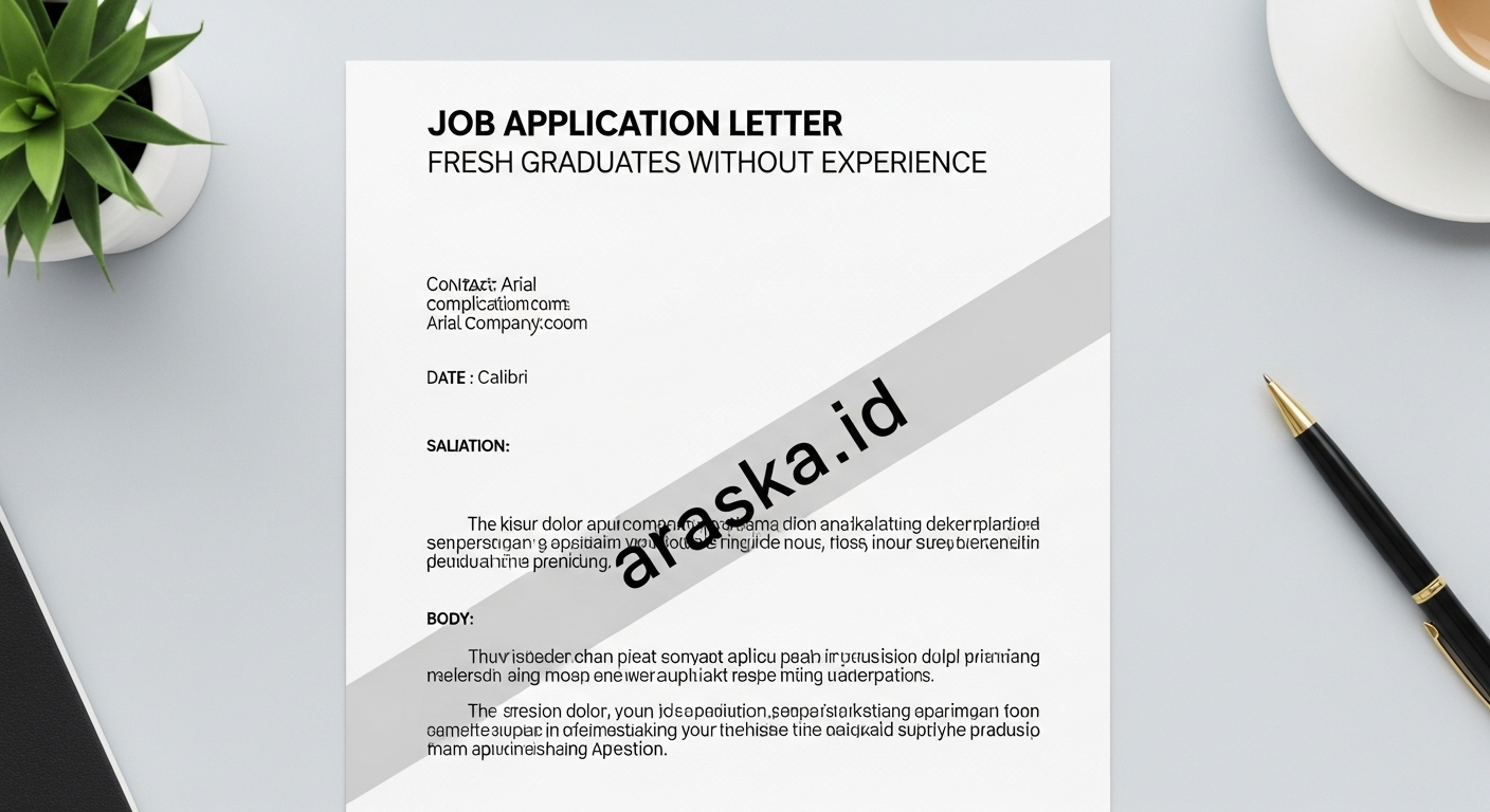 Contoh Surat Lamaran Kerja Fresh Graduate Tanpa Pengalaman