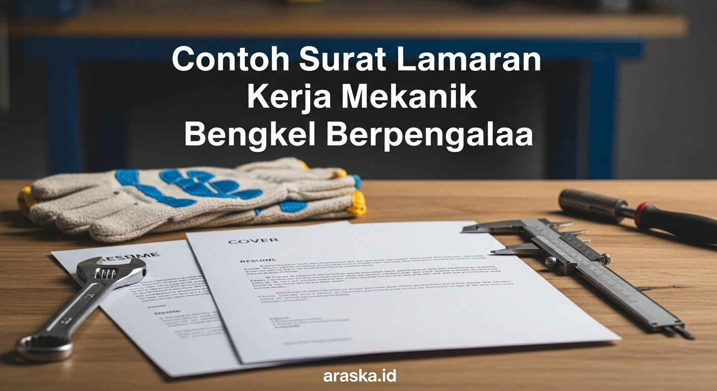 Contoh Surat Lamaran Kerja Mekanik Bengkel Berpengalaman