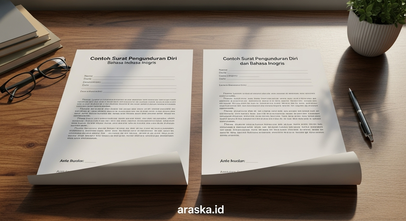 Contoh Surat Pengunduran Diri dalam Bahasa Indonesia dan Bahasa Inggris