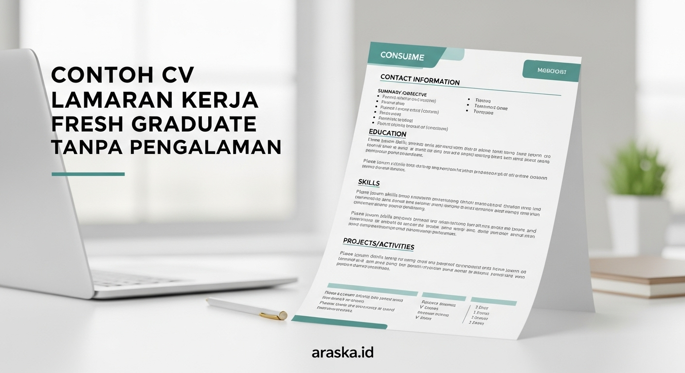 Contoh CV Lamaran Kerja Fresh Graduate Tanpa Pengalaman