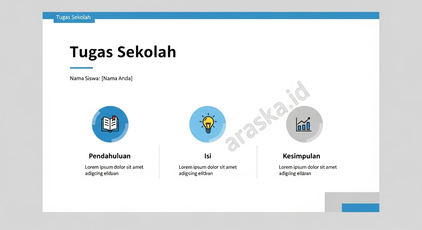 Contoh PowerPoint Tugas Sekolah yang Simple tapi Profesional