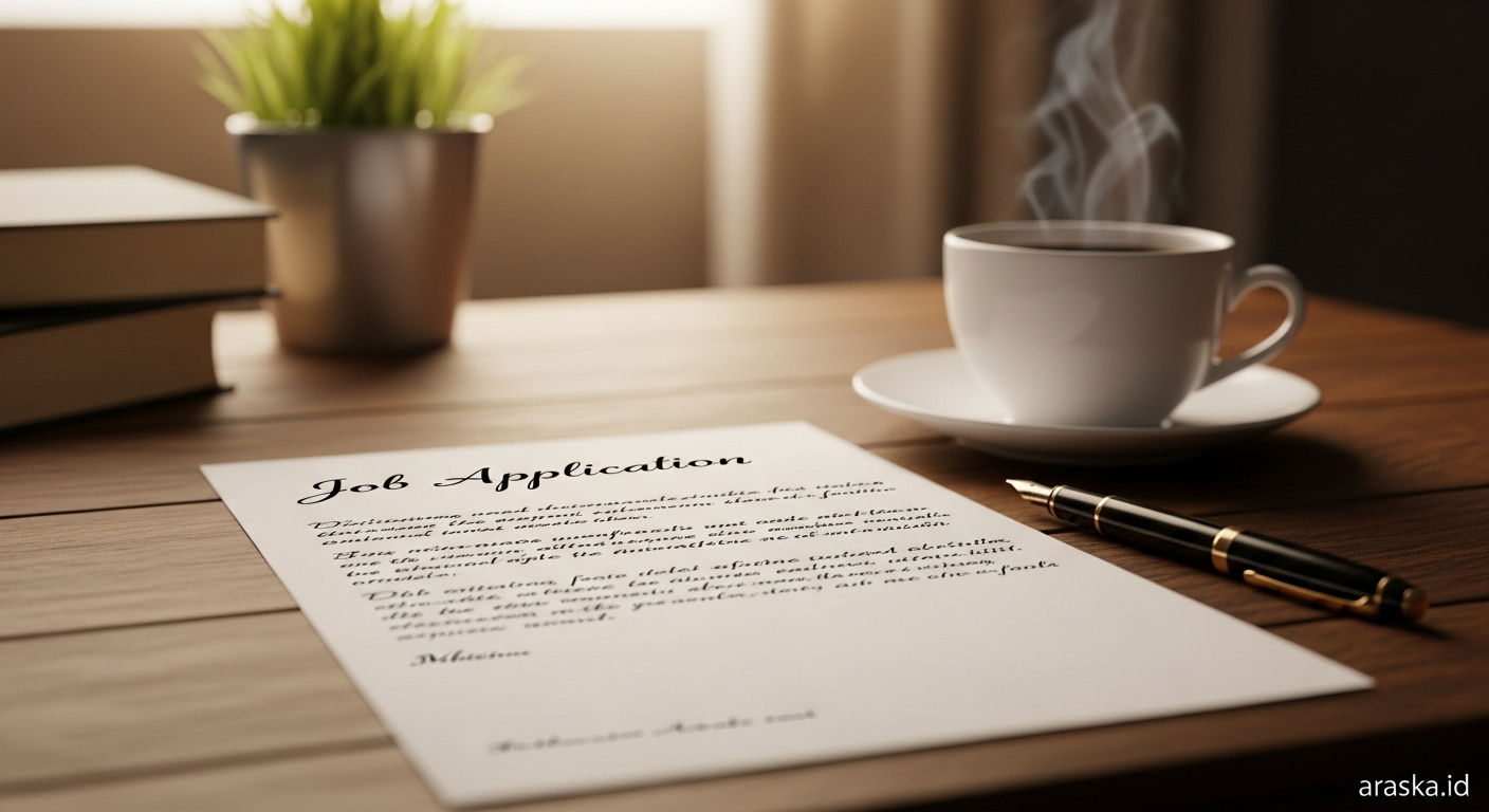 Contoh Surat Lamaran Kerja Tulis Tangan Simpel tapi Memikat Hati Rekruter