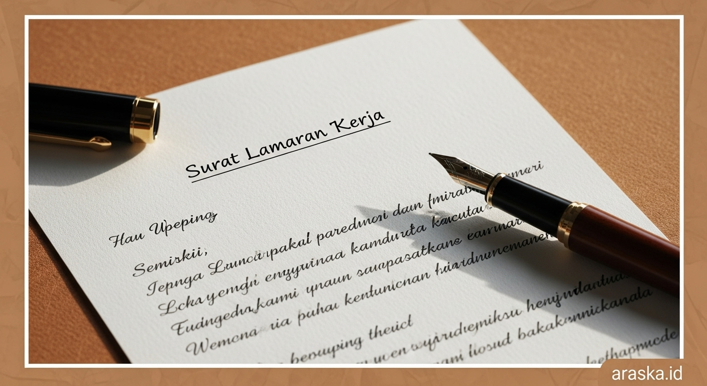 Contoh Surat Lamaran Kerja Tulis Tangan yang Baik dan Benar (Lengkap dengan Penjelasan)