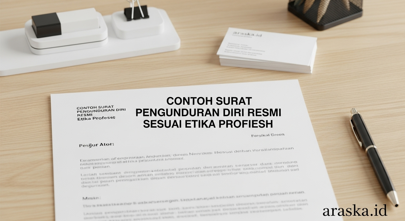 Contoh Surat Pengunduran Diri Resmi Sesuai Etika Profesional