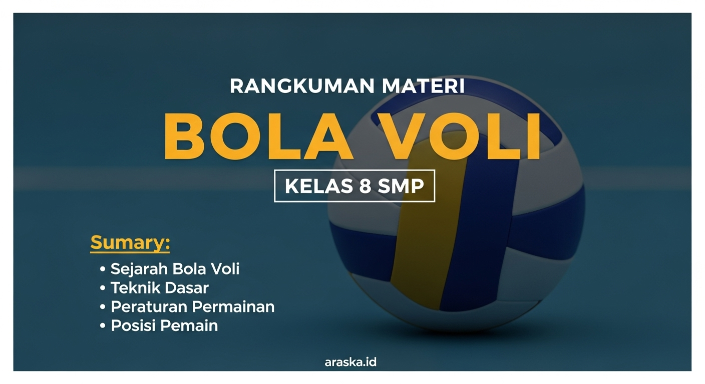 Rangkuman Materi Bola Voli Kelas 8 SMP