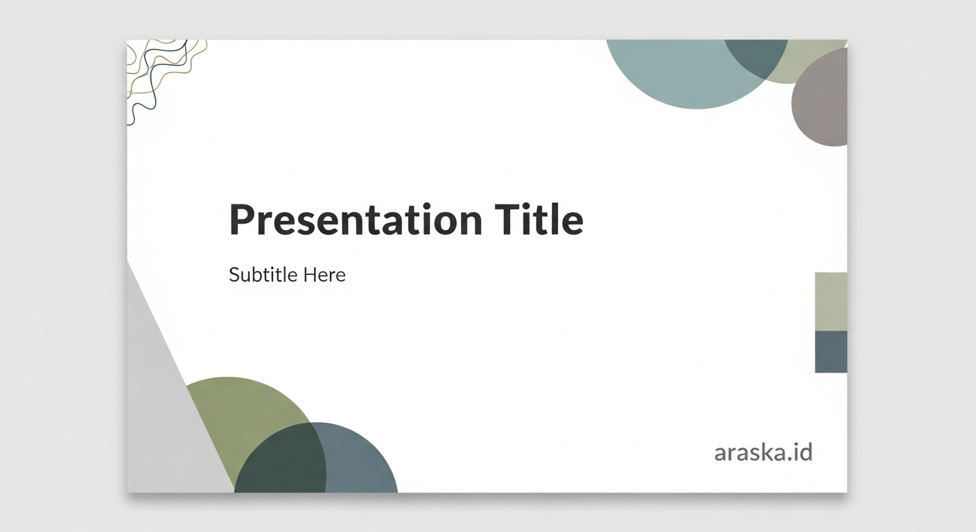 Template Presentasi PowerPoint Minimalis
