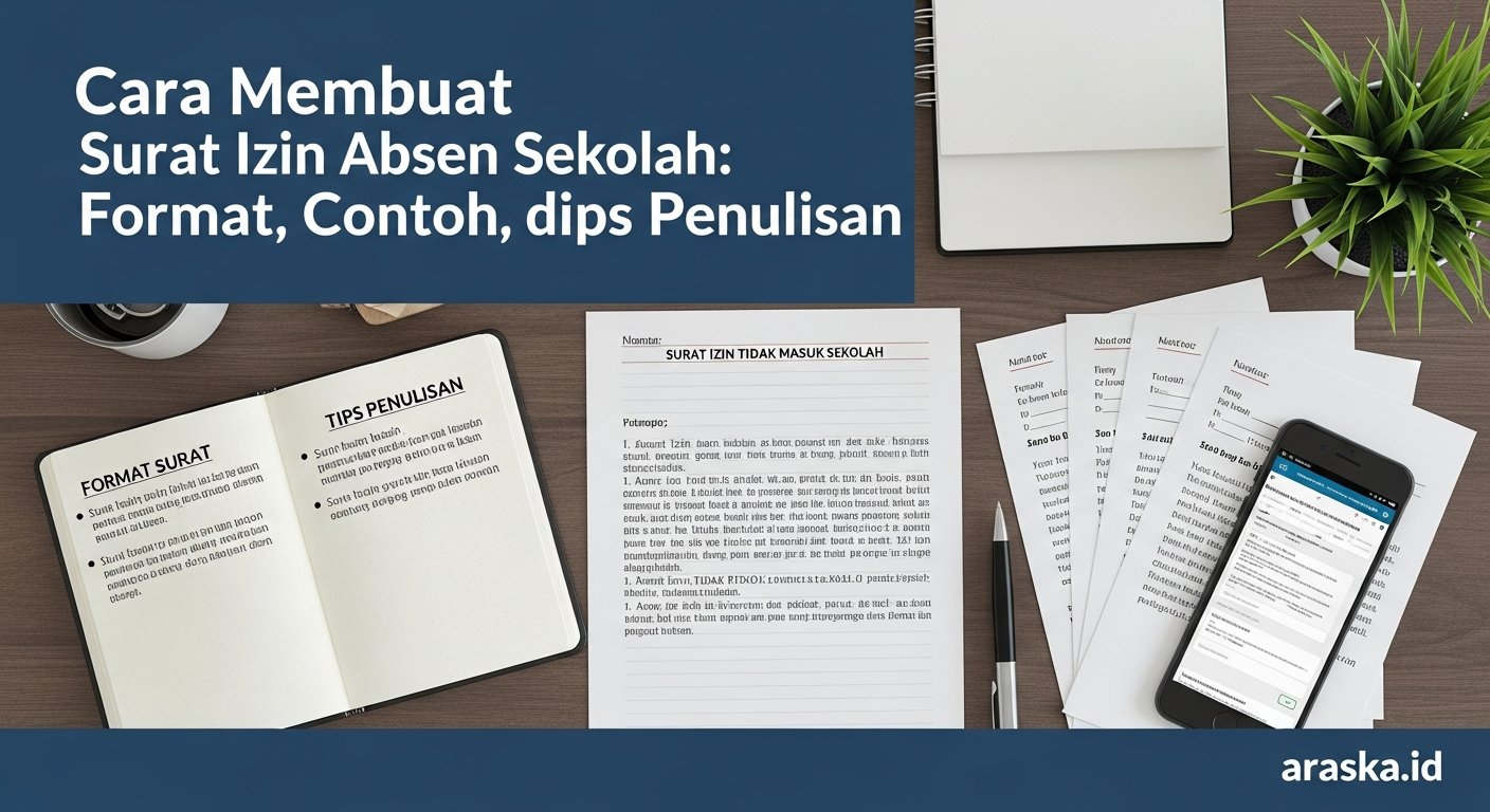 Cara Membuat Surat Izin Absen Sekolah: Format, Contoh, dan Tips Penulisan